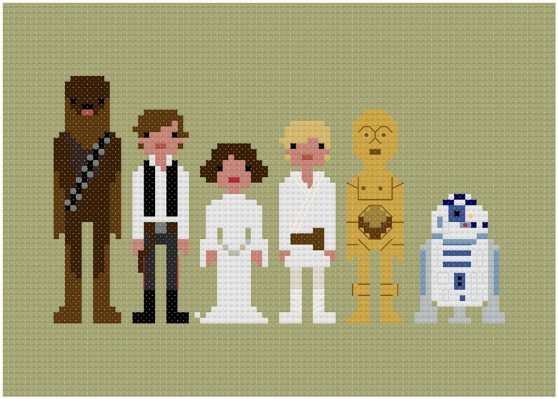 Illustration for article titled I Want All These Impossibly Cool 8-Bit Cross-Stitches